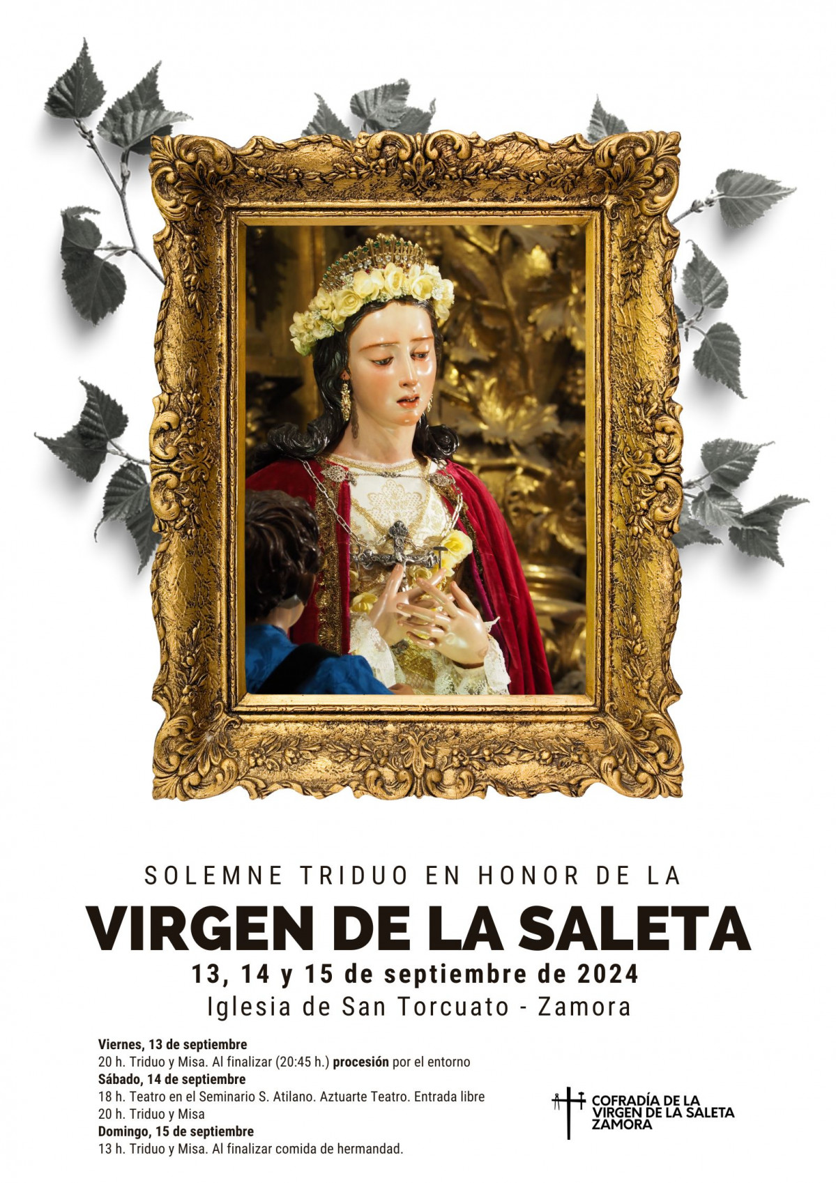 CARTEL VIRGEN SALETA 2024