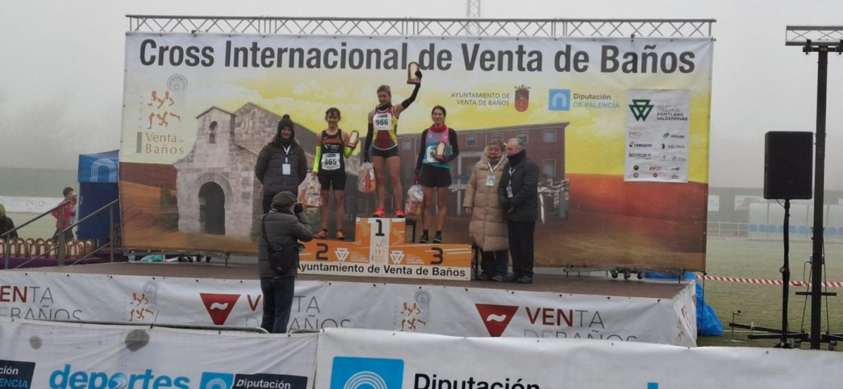 Podio master del Cross internacional Venta de Bau00f1os, Elena Calvete