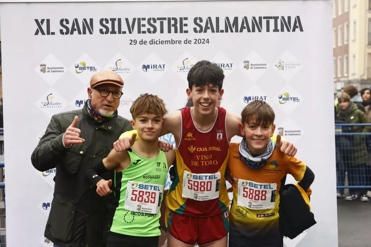 Podio Sub 14 San Silvestre Salamanca
