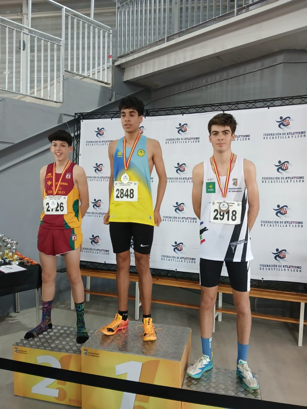 Adrian Gallego 2º 1000 m. sub 16