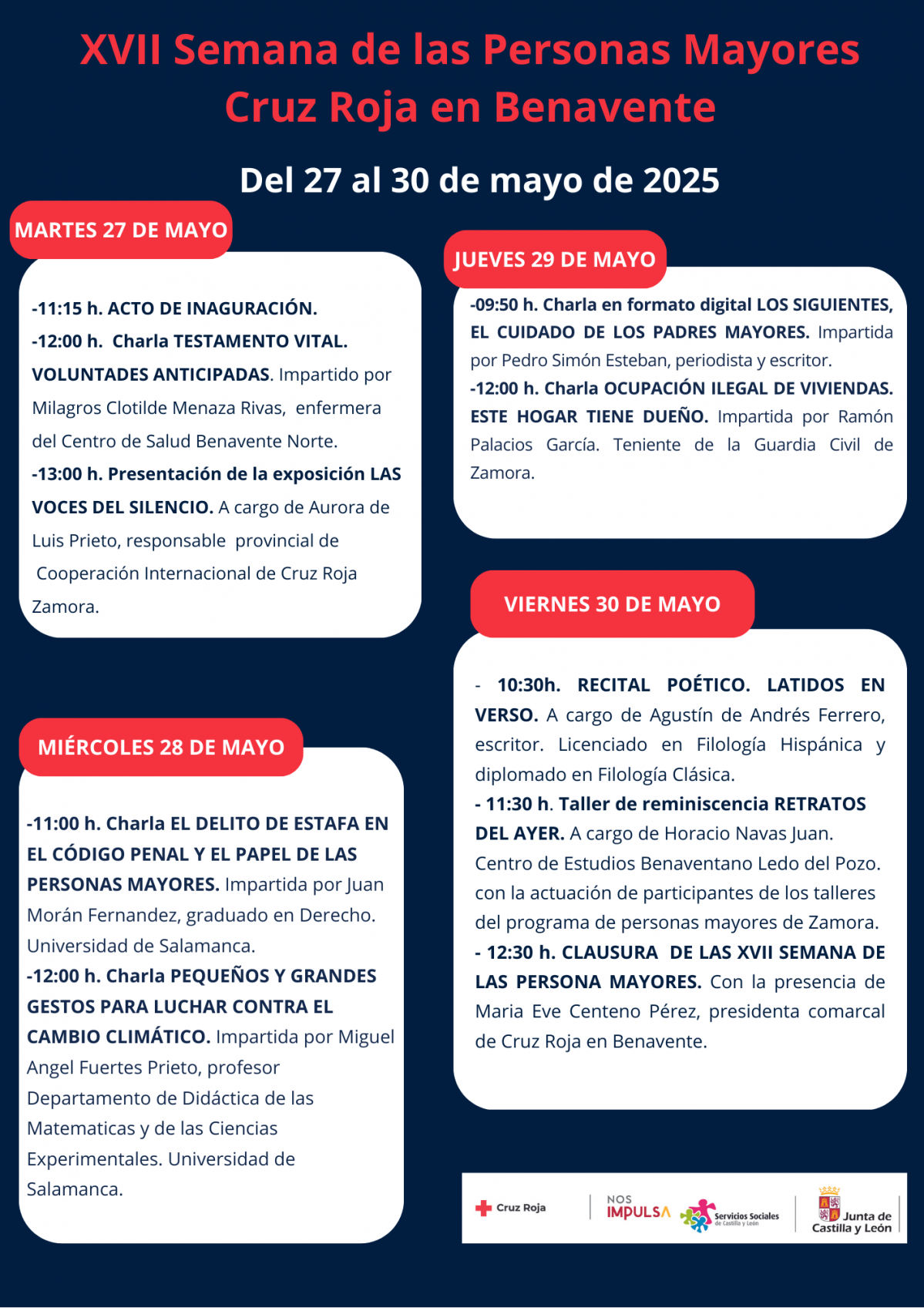 Cartel semana de mayores BENAVENTE 2025