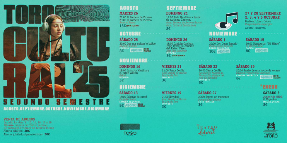 Programación cultural Toro
