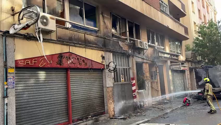 Explosiu00f3n en calle Regimiento de Toledo