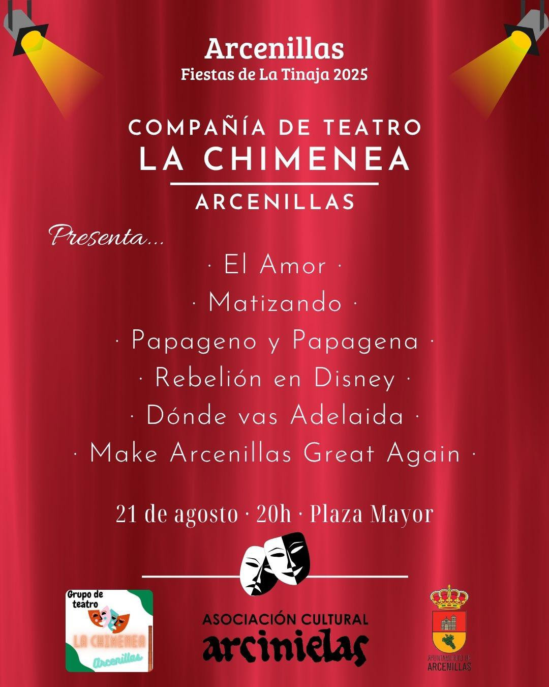 Cartel teatro Arcenillas 2025